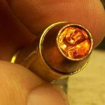 close up of the nose of the Barnes X bullet in .45 Colt