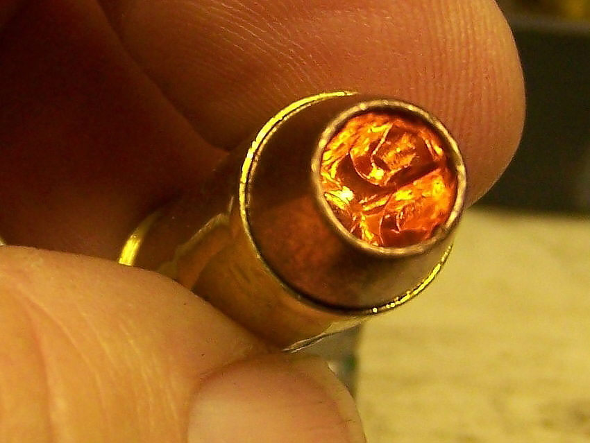 close up of the nose of the Barnes X bullet in .45 Colt