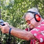 Bob Campbell shooting a round butt .44 Combat Magnum revolver