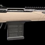 Savage Scout rifle right profile on black background