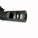Muzzle brake on the Savage Scout .450 Bushmaster rifle