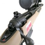 adjustable rear sight on the savage Scout rifle