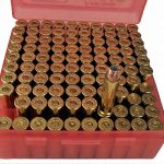 red box of .357 Magnum handloads