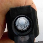 HK VP9 pistol barrel before cleaning