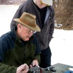 adjusting the front and rear dovetail sights on a 1911 pistol slide