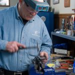 Fitting the slide to the frame of a 1911 pistol with a small hammer