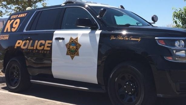 Reno Nevada police SUV answering the call of armed good guys