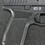 Close up of the Arex Rex Delta's grip