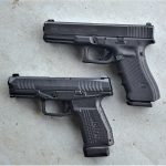 Comparrison of the Arex Rex Delta and Glock 17 showing the Delta to be smaller