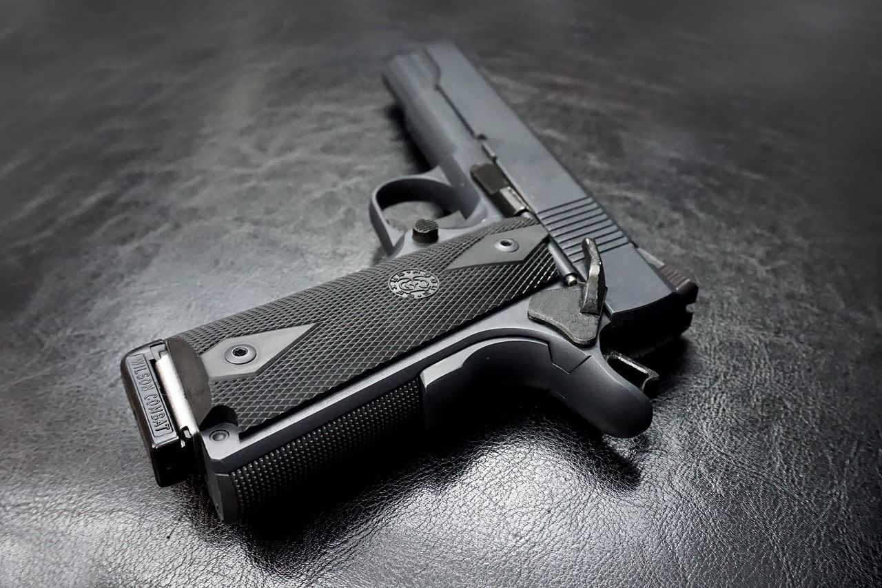 1911 handgun with Wilson Combat magazine