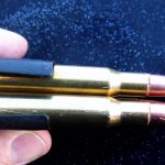 Top view of a loaded en bloc clip