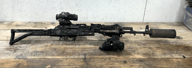 House fire damaged Arsenal AK47
